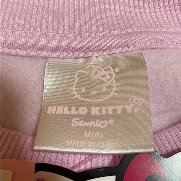 Hello Kitty Light Pink Bow Fleece Sweatshirt Kids Size Medium (Brand New) - Picture 7 of 10